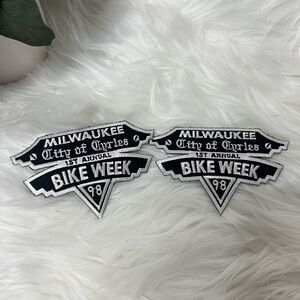 Set of 2 - City of Cycles Milwaukee 1st Annual Bike week 1998